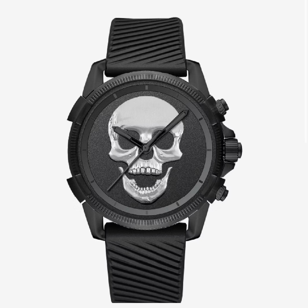 NEW Mens Black Silicone Strap Ed Hardy Watch - Picture 3 of 6